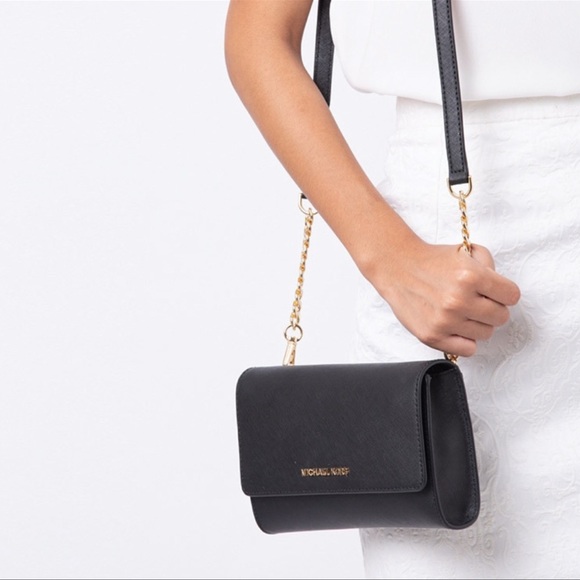 MICHAEL KORS 3 IN1 WRISTLET CLUTCH CROSSBODY BLACK - Picture 4 of 13